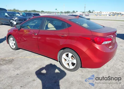 2013 Hyundai Elantra Gls z USA, uszkodzony, nr VIN KMHDH4AE8DU808862